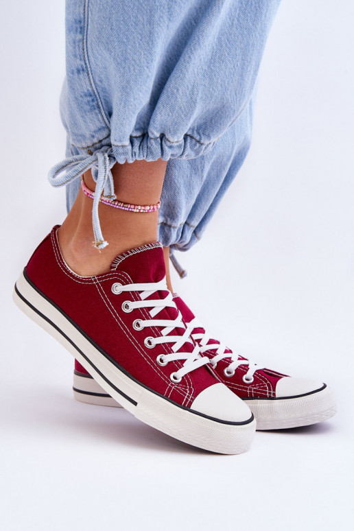 Classic Low Women's Sneakers Burgunde Vegas Classic Low Women's Sneakers Burgunde Vegas