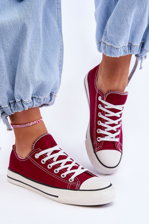 Classic Low Women's Sneakers Burgunde Vegas Classic Low Women's Sneakers Burgunde Vegas