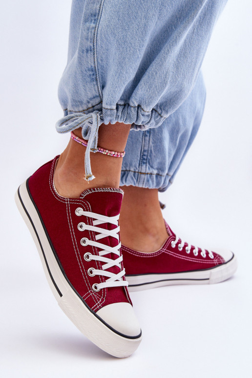 Classic Low Women's Sneakers Burgunde Vegas Classic Low Women's Sneakers Burgunde Vegas