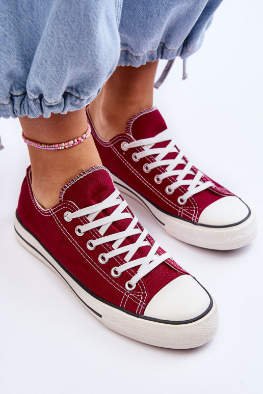 Classic Low Women's Sneakers Burgunde Vegas Classic Low Women's Sneakers Burgunde Vegas