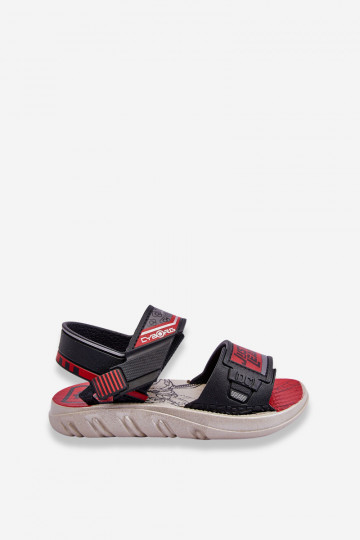 Children's Sandals Grendene Kids JJ385011 Black and Red 2