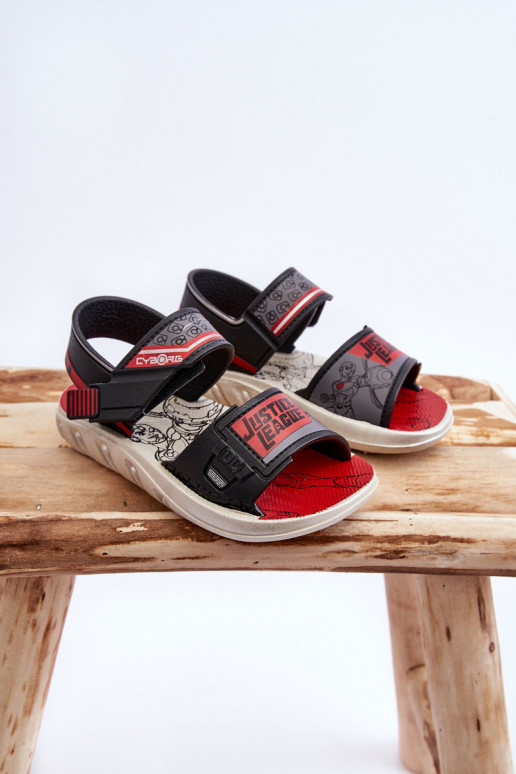 Children's Sandals Grendene Kids JJ385011 Black and Red