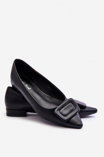 Classic Ballerinas With Decoration Black Rivea 2