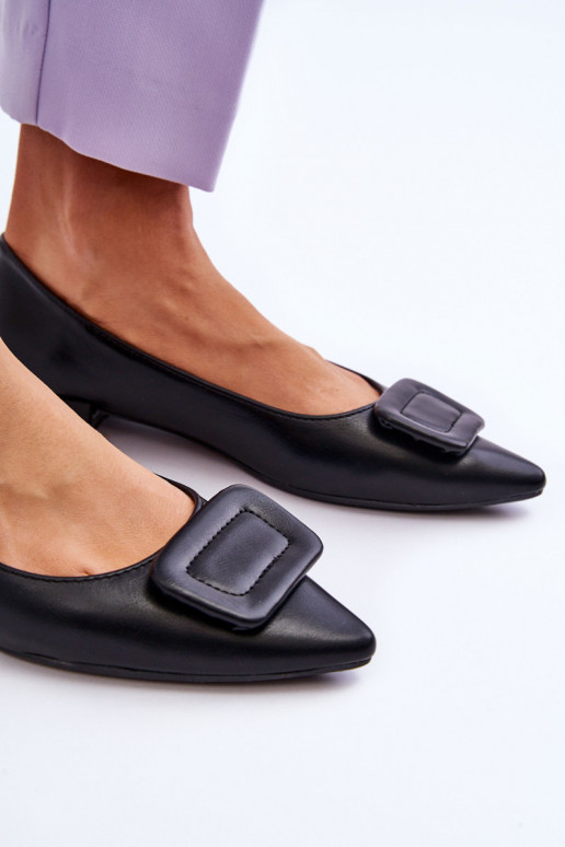 Classic Ballerinas With Decoration Black Rivea Classic Ballerinas With Decoration Black Rivea