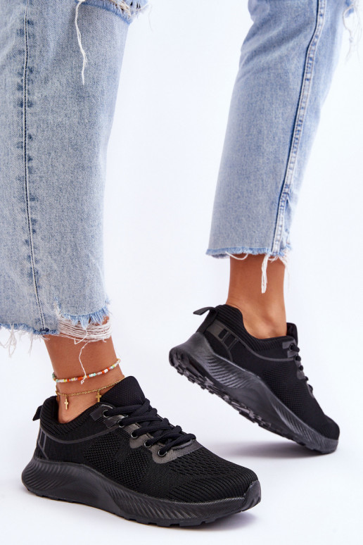 Classic Women's Sport Lace-Up Shoes Black Darla