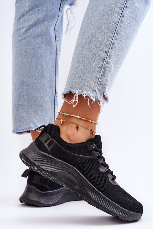 Classic Women's Sport Lace-Up Shoes Black Darla