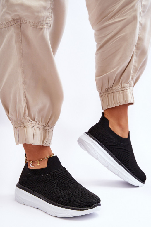 Women's Slip-on Sport Shoes Black Ferive Women's Slip-on Sport Shoes Black Ferive