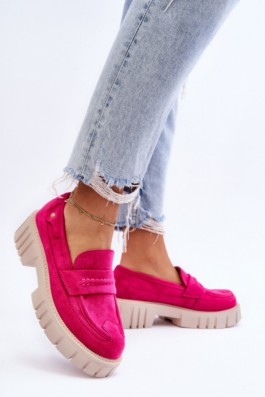 Women's Suede Slip-On Shoes Fuchsia Fiorell Women's Suede Slip-On Shoes Fuchsia Fiorell