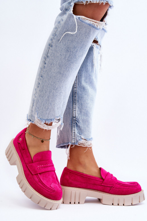 Women's Suede Slip-On Shoes Fuchsia Fiorell Women's Suede Slip-On Shoes Fuchsia Fiorell