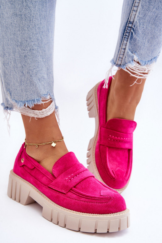 Women's Suede Slip-On Shoes Fuchsia Fiorell Women's Suede Slip-On Shoes Fuchsia Fiorell