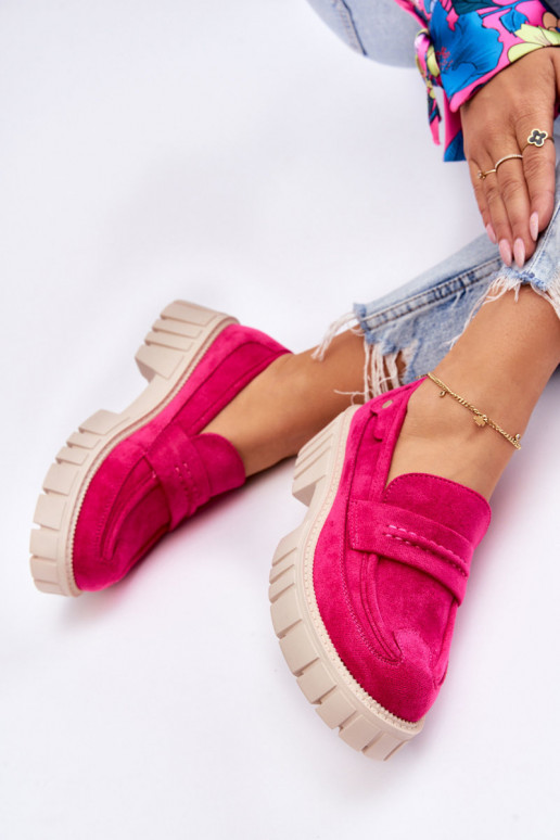 Women's Suede Slip-On Shoes Fuchsia Fiorell Women's Suede Slip-On Shoes Fuchsia Fiorell