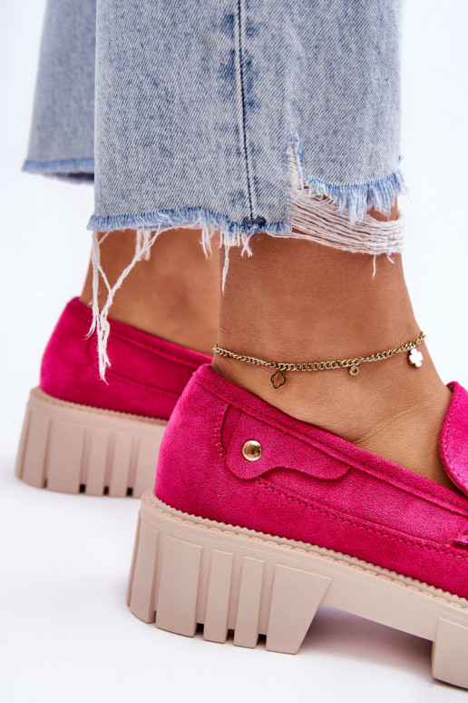 Women's Suede Slip-On Shoes Fuchsia Fiorell Women's Suede Slip-On Shoes Fuchsia Fiorell