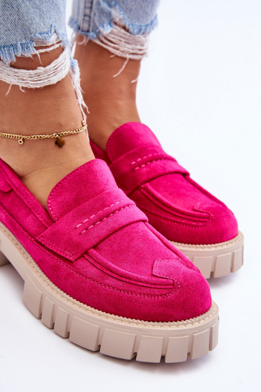 Women's Suede Slip-On Shoes Fuchsia Fiorell Women's Suede Slip-On Shoes Fuchsia Fiorell