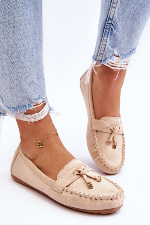 Classic Suede Loafers Beige Good Time Classic Suede Loafers Beige Good Time