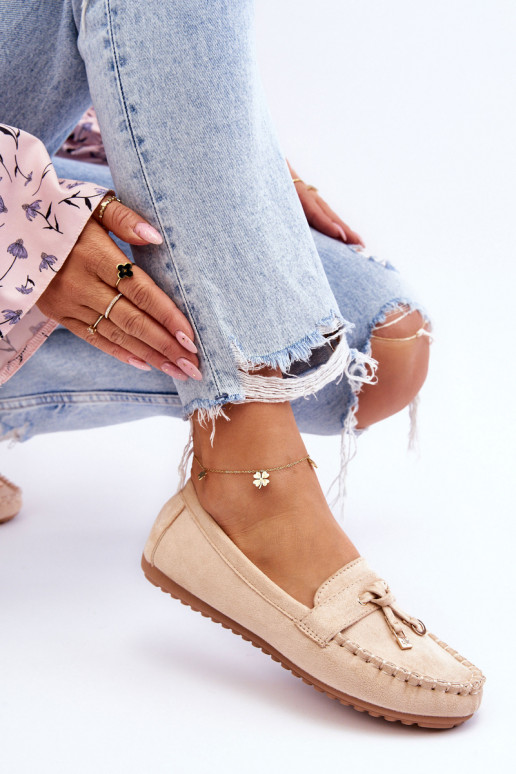 Classic Suede Loafers Beige Good Time Classic Suede Loafers Beige Good Time