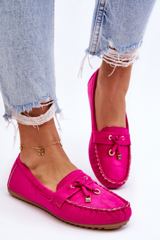 Classic Suede Loafers Fuchsia Good Time Classic Suede Loafers Fuchsia Good Time