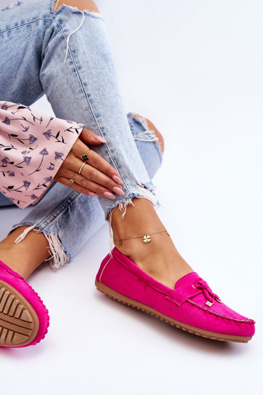 Classic Suede Loafers Fuchsia Good Time Classic Suede Loafers Fuchsia Good Time