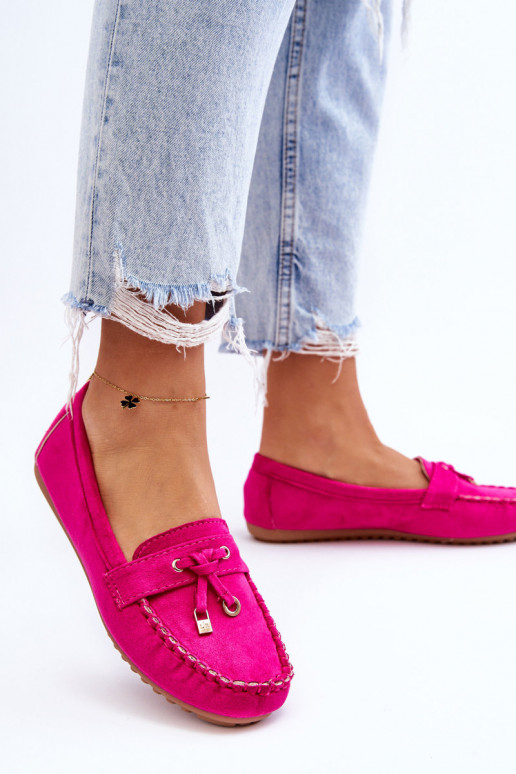Classic Suede Loafers Fuchsia Good Time Classic Suede Loafers Fuchsia Good Time