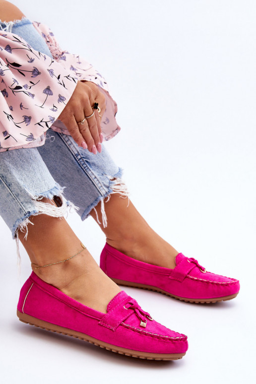 Classic Suede Loafers Fuchsia Good Time Classic Suede Loafers Fuchsia Good Time
