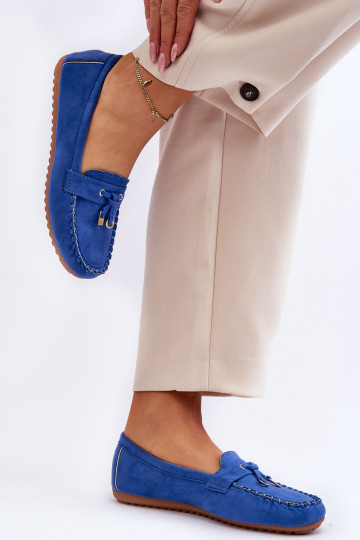 Classic Suede Loafers Blue Good Time 2