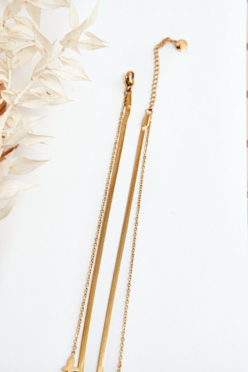 Women's Snake Chain With Butterflies Gold 2