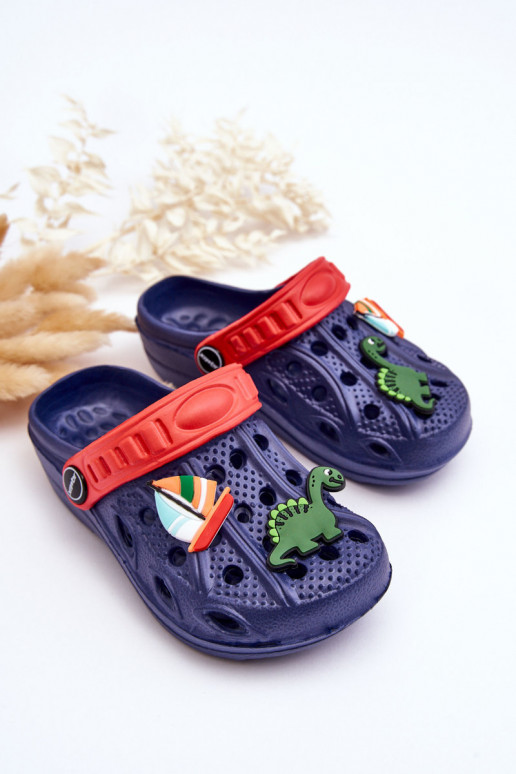 Children's Foam Lightweight Crocs Sandals navy blue Sweets Children's Foam Lightweight Crocs Sandals navy blue Sweets