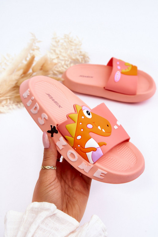 Children's Foam Slippers Dinosaur Light pink Dario Children's Foam Slippers Dinosaur Light pink Dario