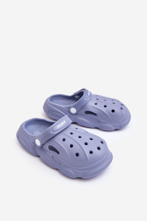 Children's Foam Slippers Crocs Blue Cloudy