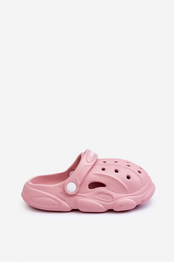 Children's Foam Slippers Crocs Pink Cloudy 2