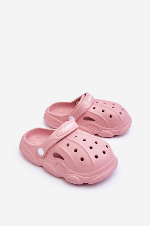 Children's Foam Slippers Crocs Pink Cloudy