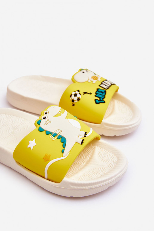 Children's Dinosaur T-Rex Slides Beige Bernis Children's Dinosaur T-Rex Slides Beige Bernis