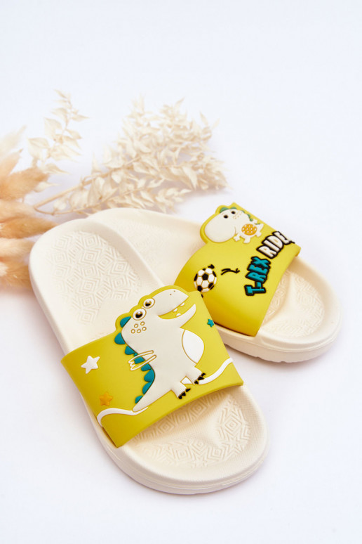 Children's Dinosaur T-Rex Slides Beige Bernis Children's Dinosaur T-Rex Slides Beige Bernis