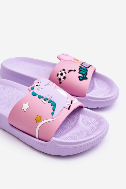 Children's Dinosaur T-Rex Slides Violet Bernis Children's Dinosaur T-Rex Slides Violet Bernis