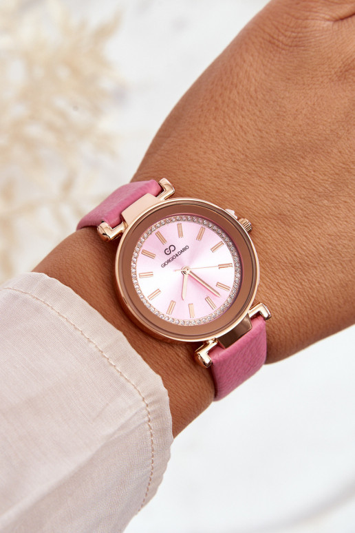 Giorgio&Dario Classic Women's Leather Watch Pink Giorgio&Dario Classic Women's Leather Watch Pink