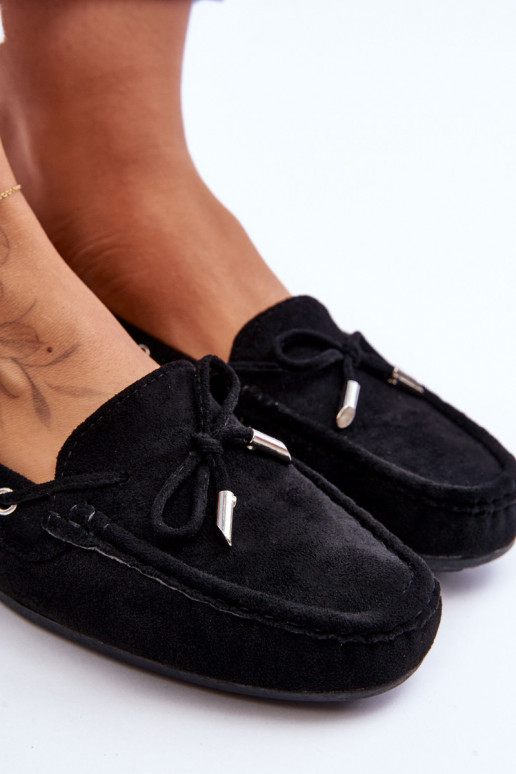 Women's Suede Loafers Black Si Passione Women's Suede Loafers Black Si Passione