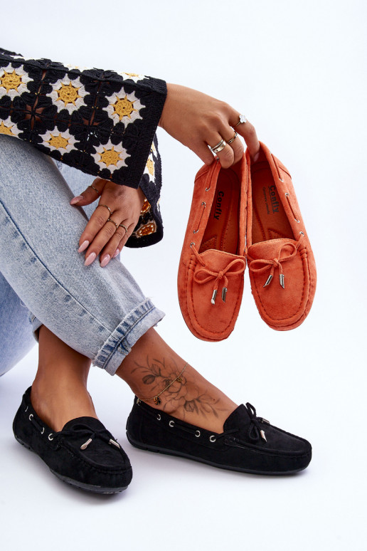 Women's Suede Loafers Black Si Passione Women's Suede Loafers Black Si Passione