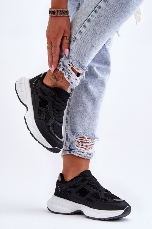 Women's Stylish Sport Shoes with Mesh Black Venice Women's Stylish Sport Shoes with Mesh Black Venice