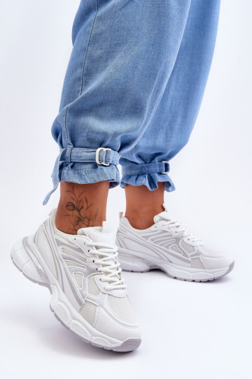 Women's Lace-up Sports Shoes White Emare 2