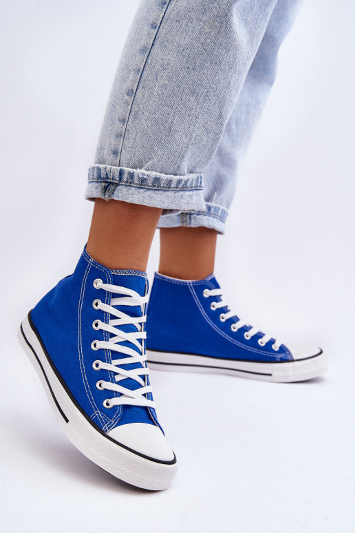 Women's Classic High Sneakers Blue Remos Women's Classic High Sneakers Blue Remos