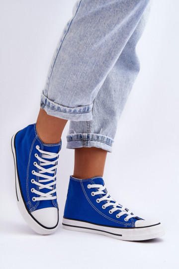 Women's Classic High Sneakers Blue Remos 2