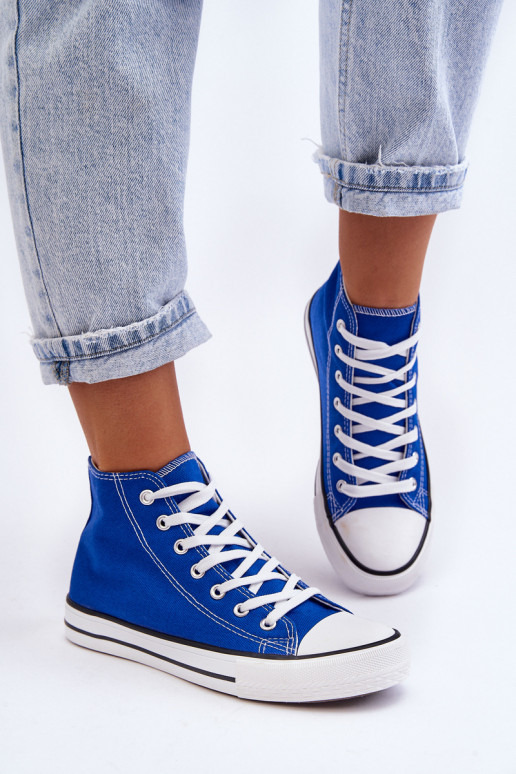 Women's Classic High Sneakers Blue Remos Women's Classic High Sneakers Blue Remos