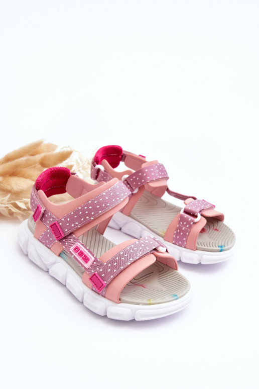 Child's Sandals with Velcro Big Star LL374202 Pink Child's Sandals with Velcro Big Star LL374202 Pink