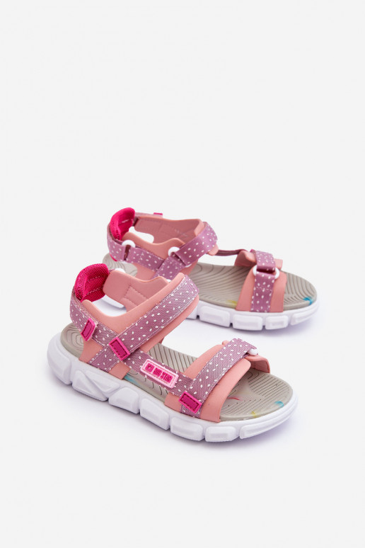 Child's Sandals with Velcro Big Star LL374202 Pink Child's Sandals with Velcro Big Star LL374202 Pink
