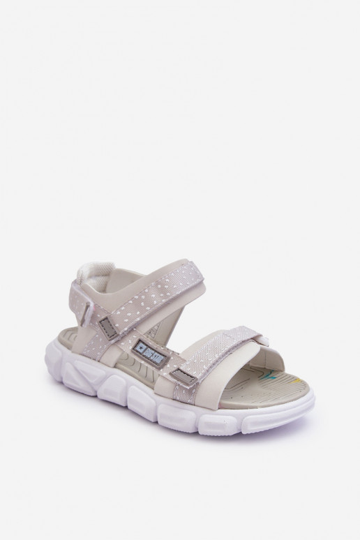 Children's Sandals with Velcro Big Star LL374201 White-Silver Children's Sandals with Velcro Big Star LL374201 White-Silver