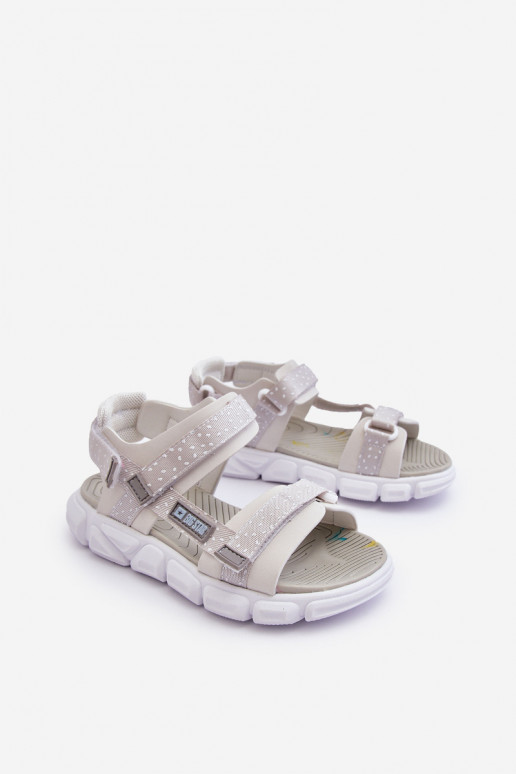 Children's Sandals with Velcro Big Star LL374201 White-Silver Children's Sandals with Velcro Big Star LL374201 White-Silver
