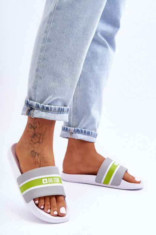 Light Foam Slippers Big Star JJ274647 White-Gray Light Foam Slippers Big Star JJ274647 White-Gray