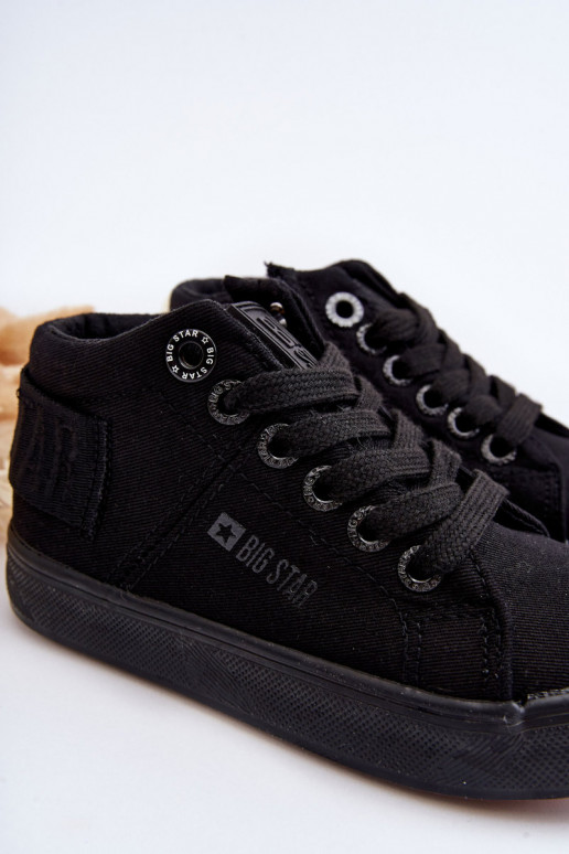 Children's Classic High-Top Sneakers Big Star LL374001 Black Children's Classic High-Top Sneakers Big Star LL374001 Black