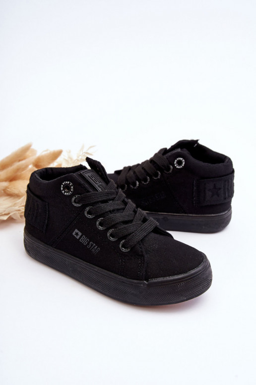 Children's Classic High-Top Sneakers Big Star LL374001 Black Children's Classic High-Top Sneakers Big Star LL374001 Black