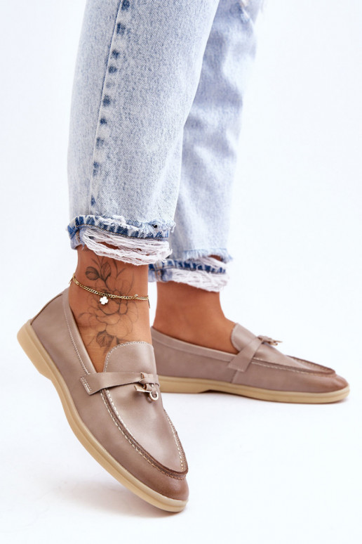 Women's Classic Moccasins Grey Cortez