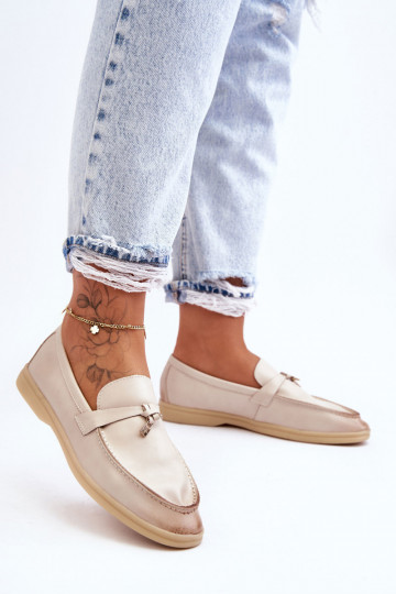 Women's Classic Moccasins Beige Cortez
